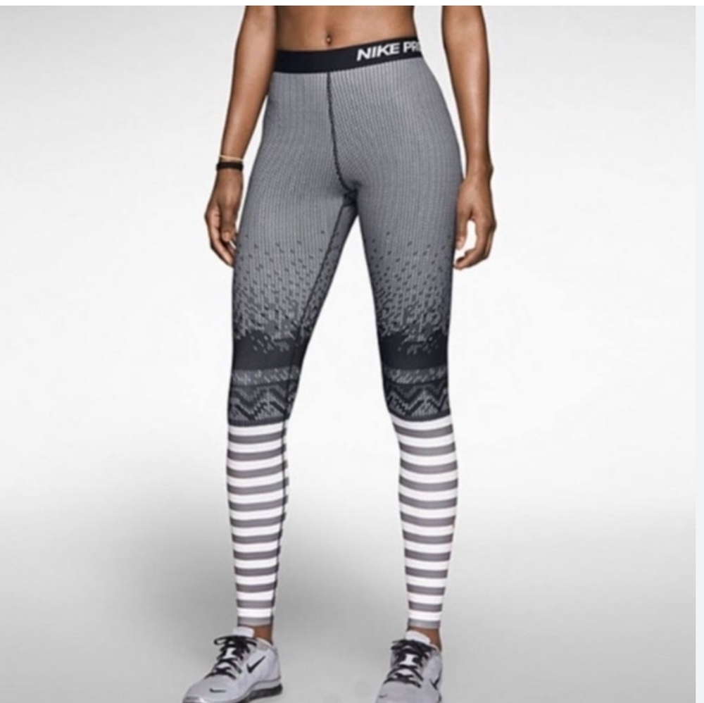 Nike Pro Fit Combat Hyperwarm Compression Legging… - image 1